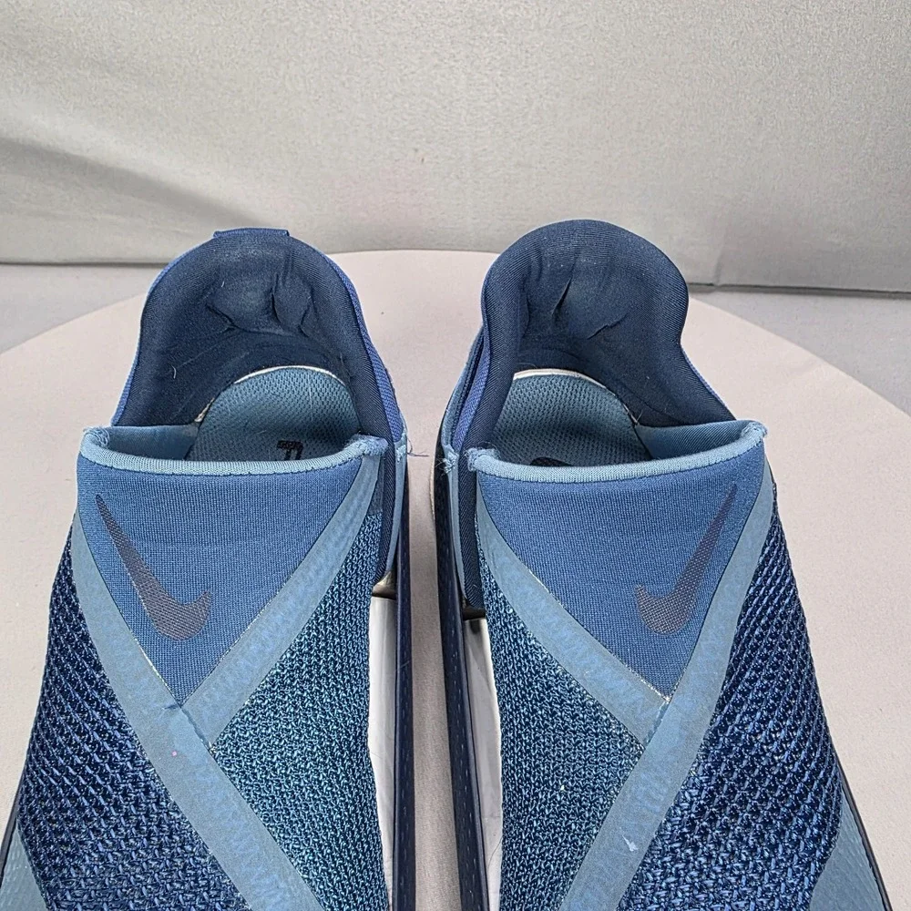 Nike Go FlyEase Mens Size 5 Court Blue Hinged Heel Slip On Shoes Sneakers